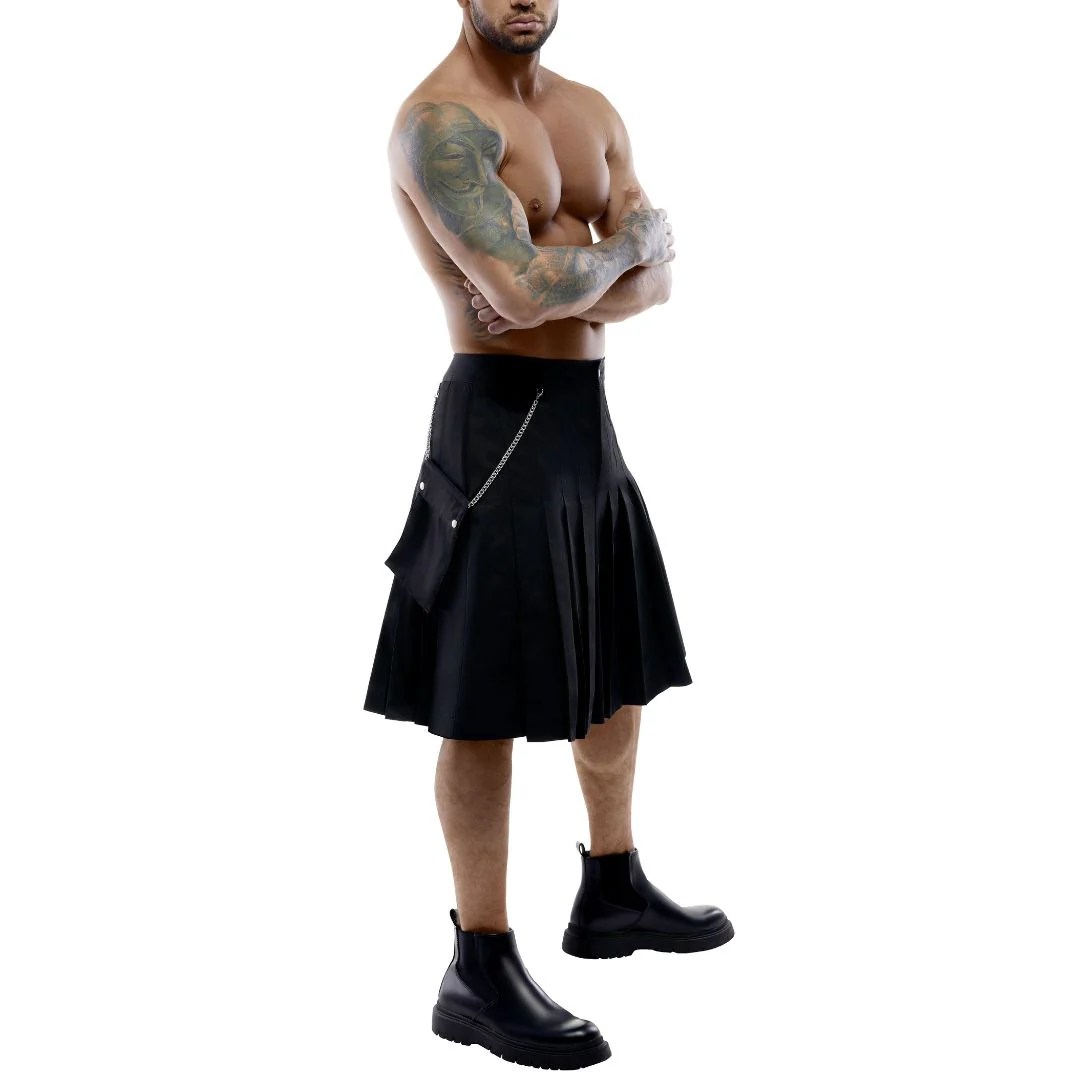 Herren-Kilt mit Klappentasche