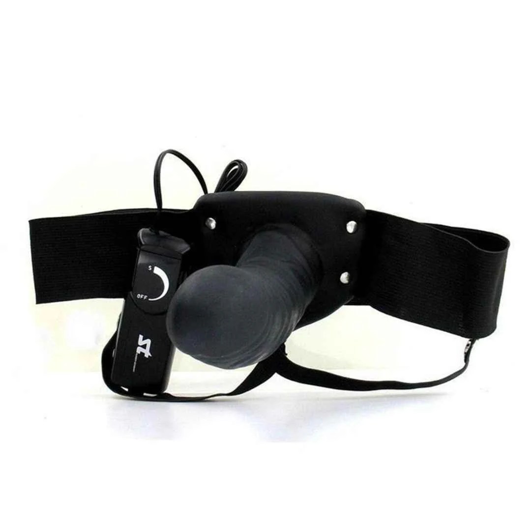 Harness mit Vibro-Dildo 