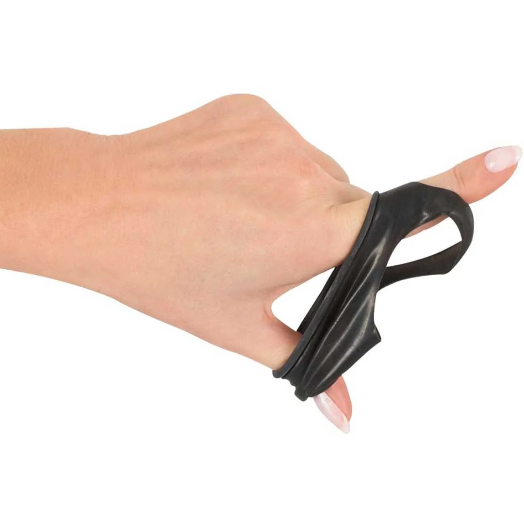 Latex Penis-Manschette mit Hodenteiler