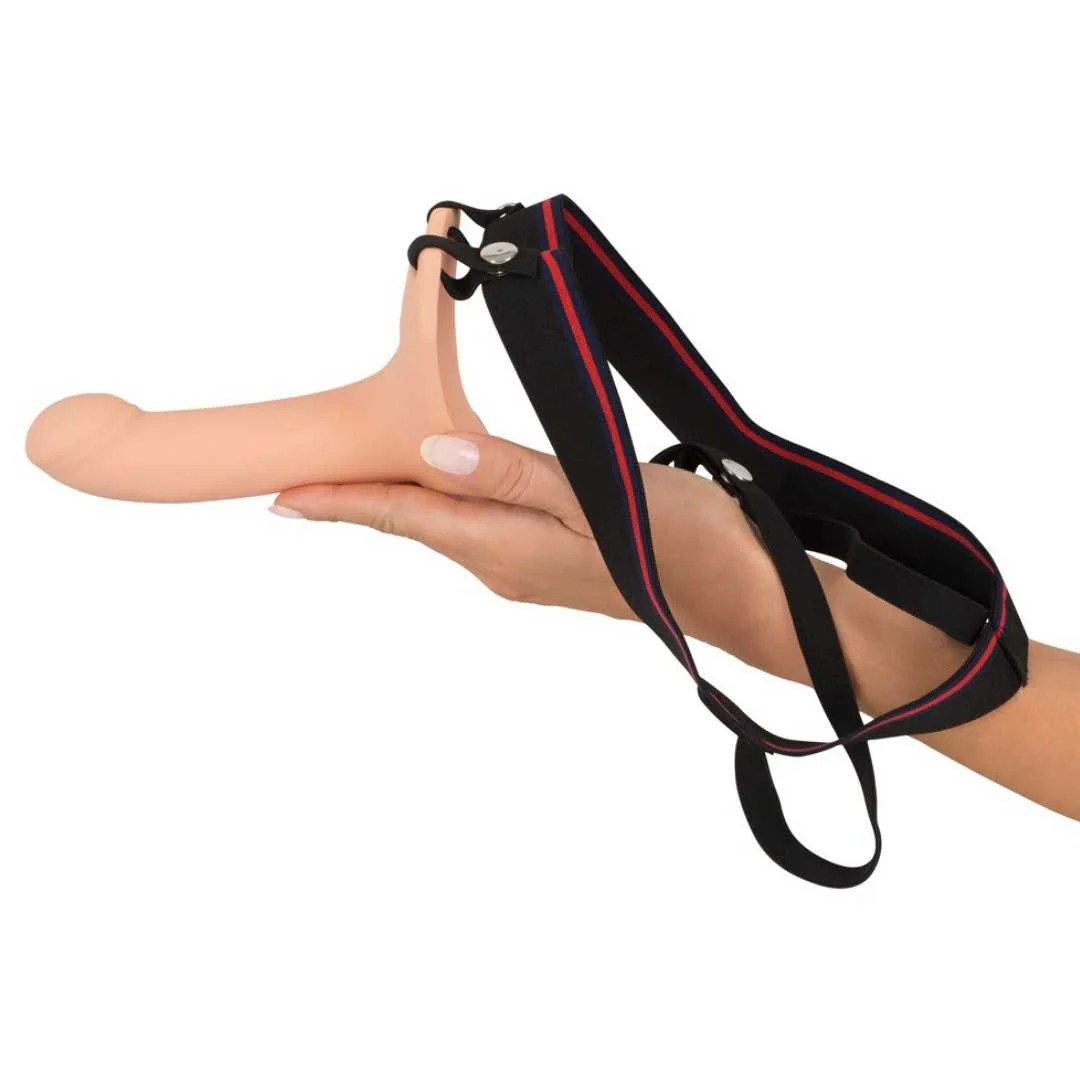Umschnalldildo „Silicone Strap-on“, mit Hodenring