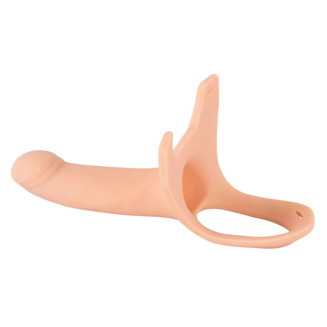 Umschnalldildo „Silicone Strap-on“, mit Hodenring
