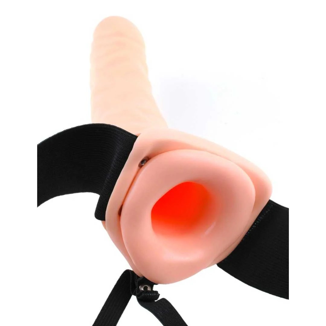 Umschnalldildo „Vibrating Hollow Strap-On“