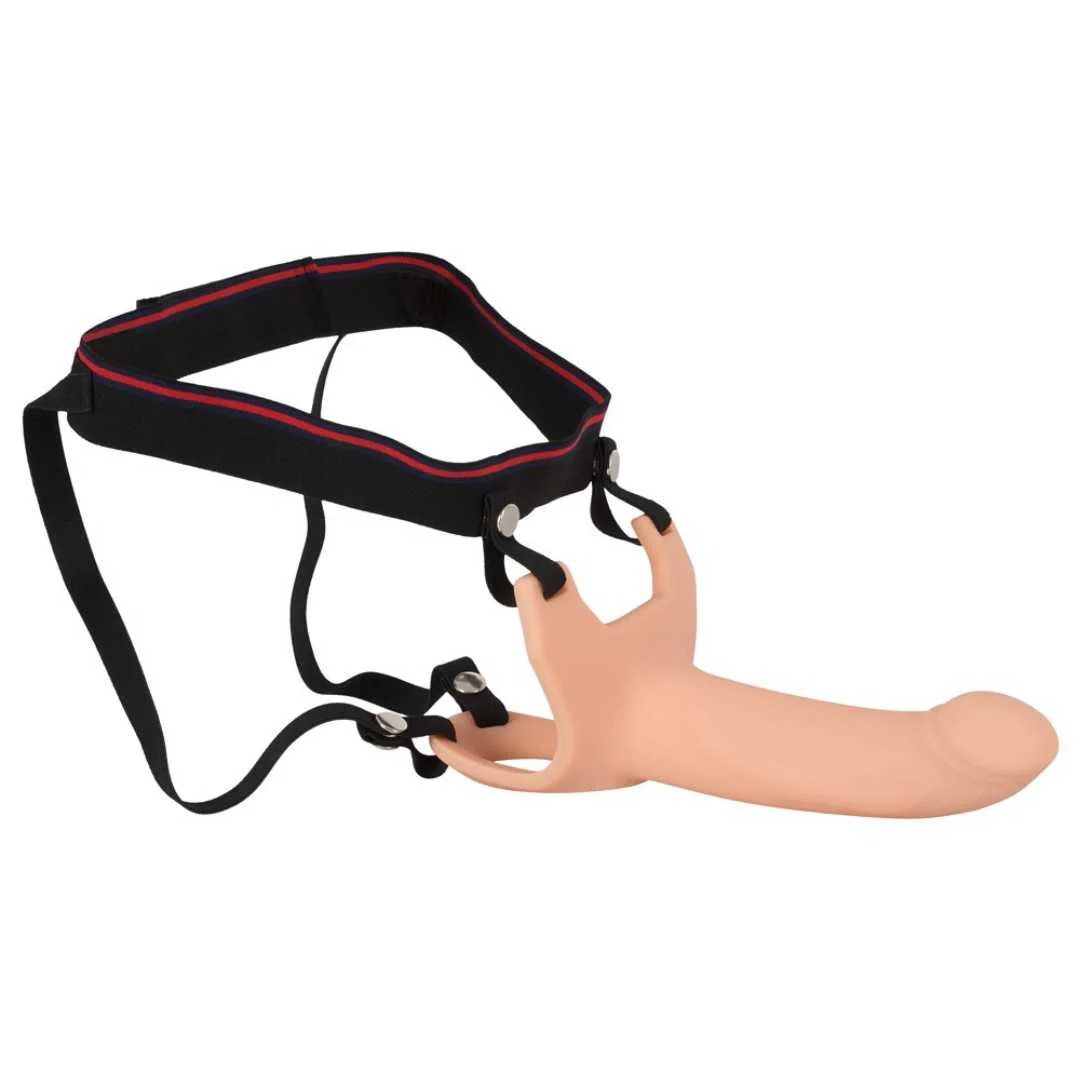 Umschnalldildo „Silicone Strap-on“, mit Hodenring
