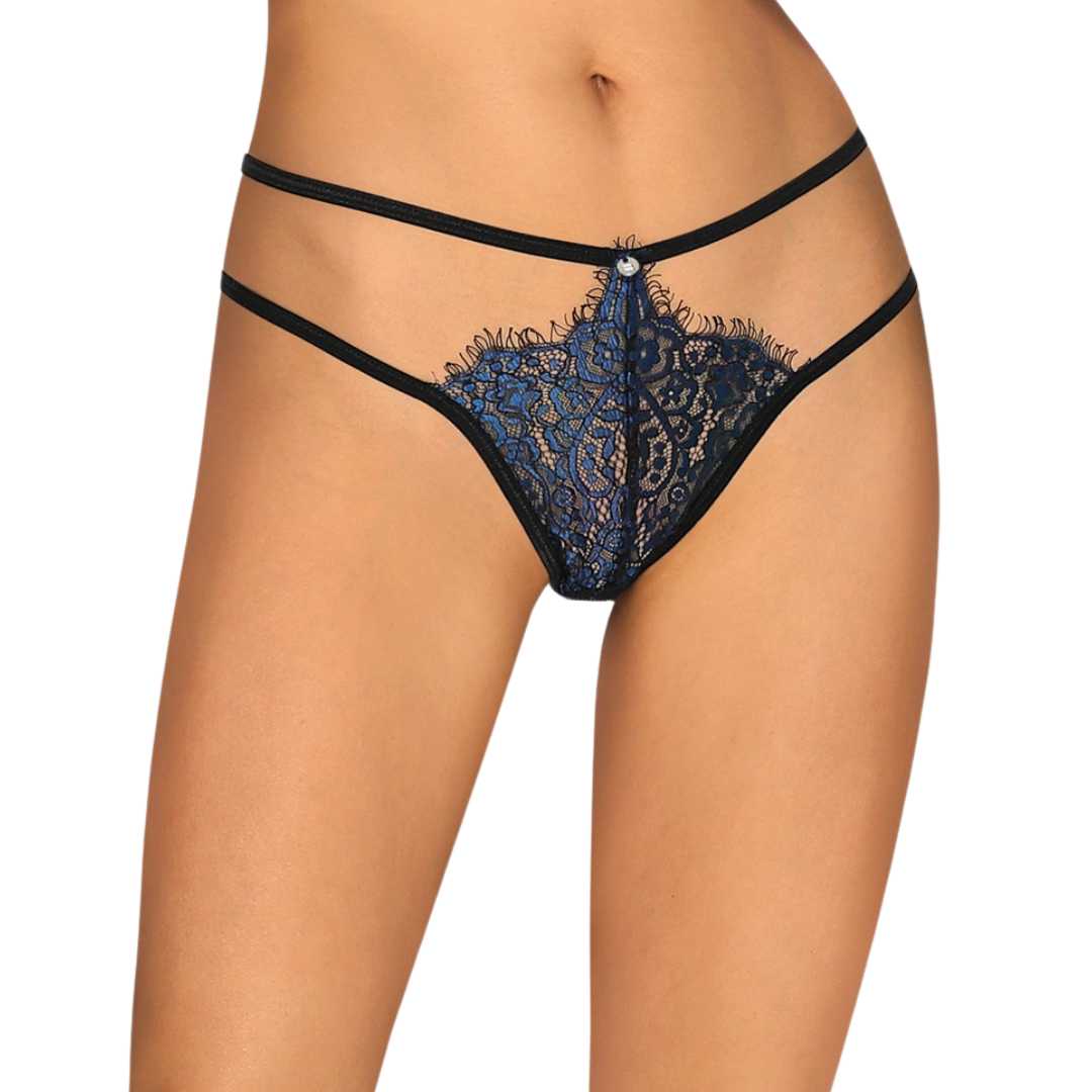 String „Yassmyne“ aus blauer Wimpernspitze