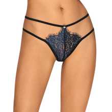 String „Yassmyne“ aus blauer Wimpernspitze String „Yassmyne“ aus blauer Wimpernspitze