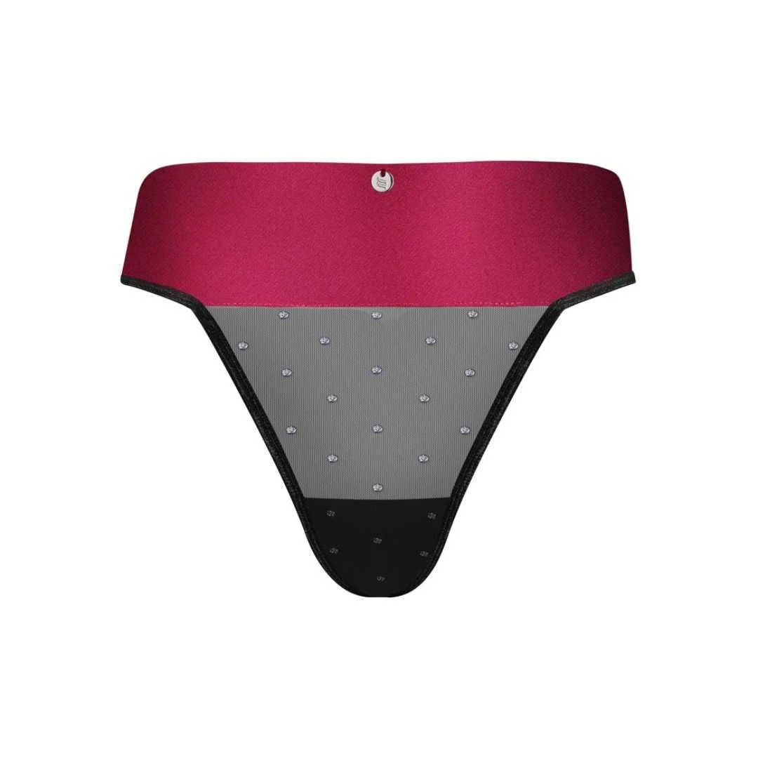 High-Waist String „Tienesy“ mit Satin-Bindeschleife hinten