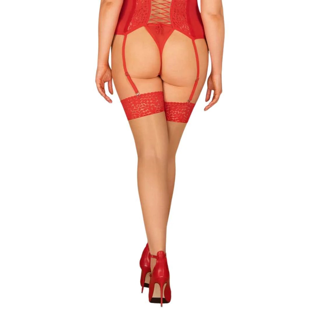 Straps-Strümpfe „Blossmina“