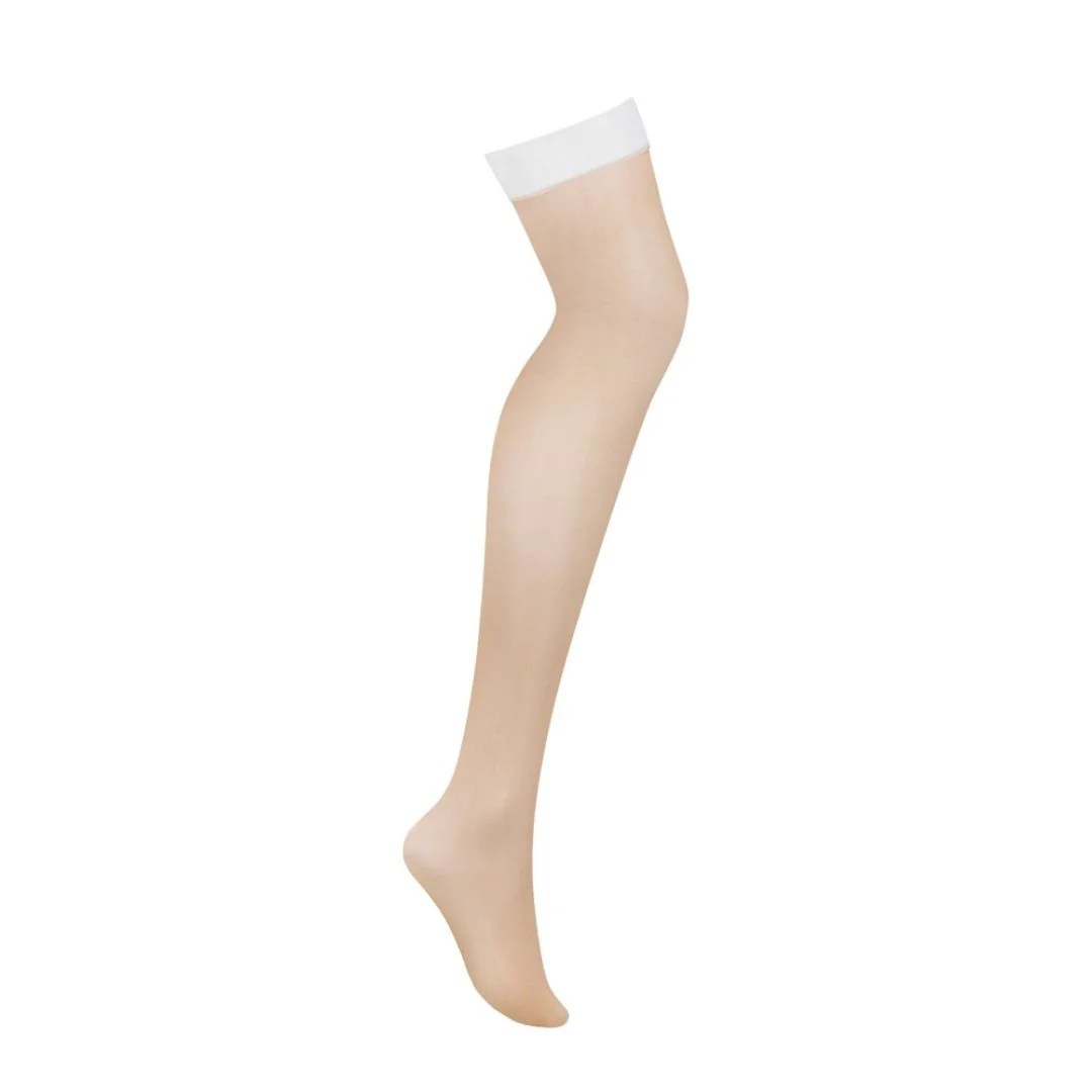 Klassische Straps-Strümpfe mit elastischem Bund