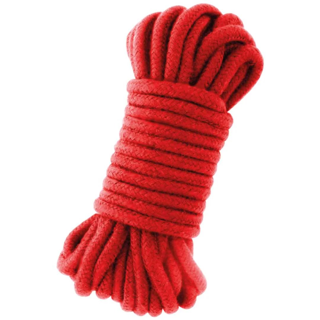 Rotes Bondage-Seil aus Baumwolle