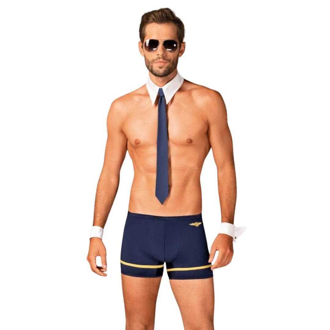 Kostüm-Set „Pilotman“ mit Sonnenbrille