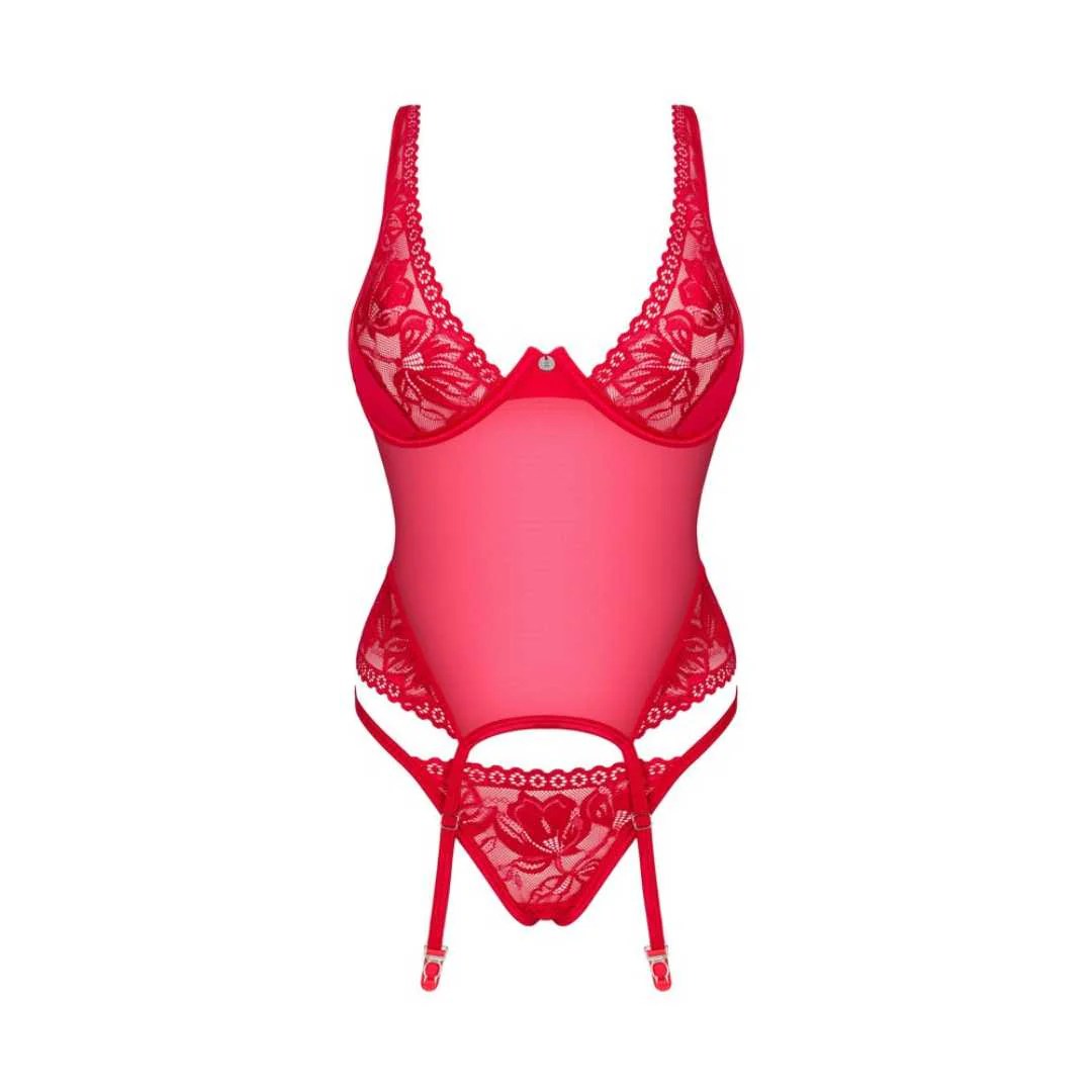Straps-Set mit Korsett und Tanga 