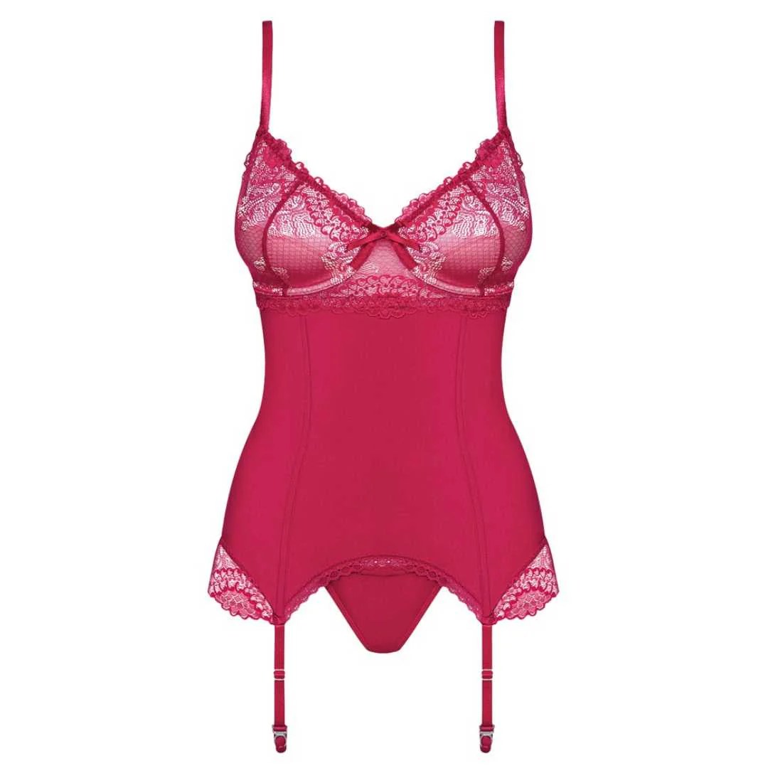 Strapshemd plus String „Rosalyne“ im Corsagen-Style