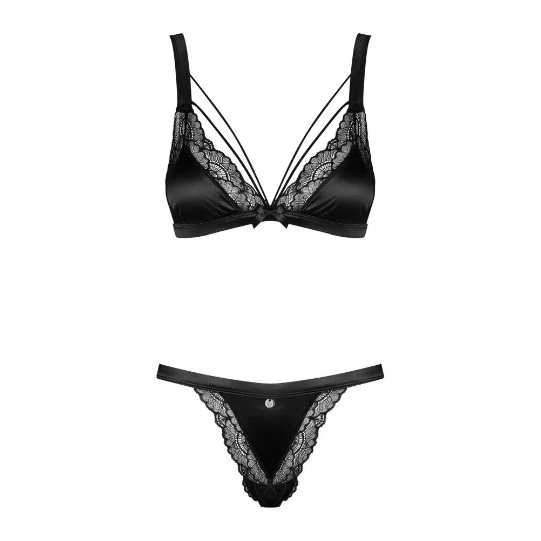 BH plus String „Eloissa“ aus Satin mit Spitze