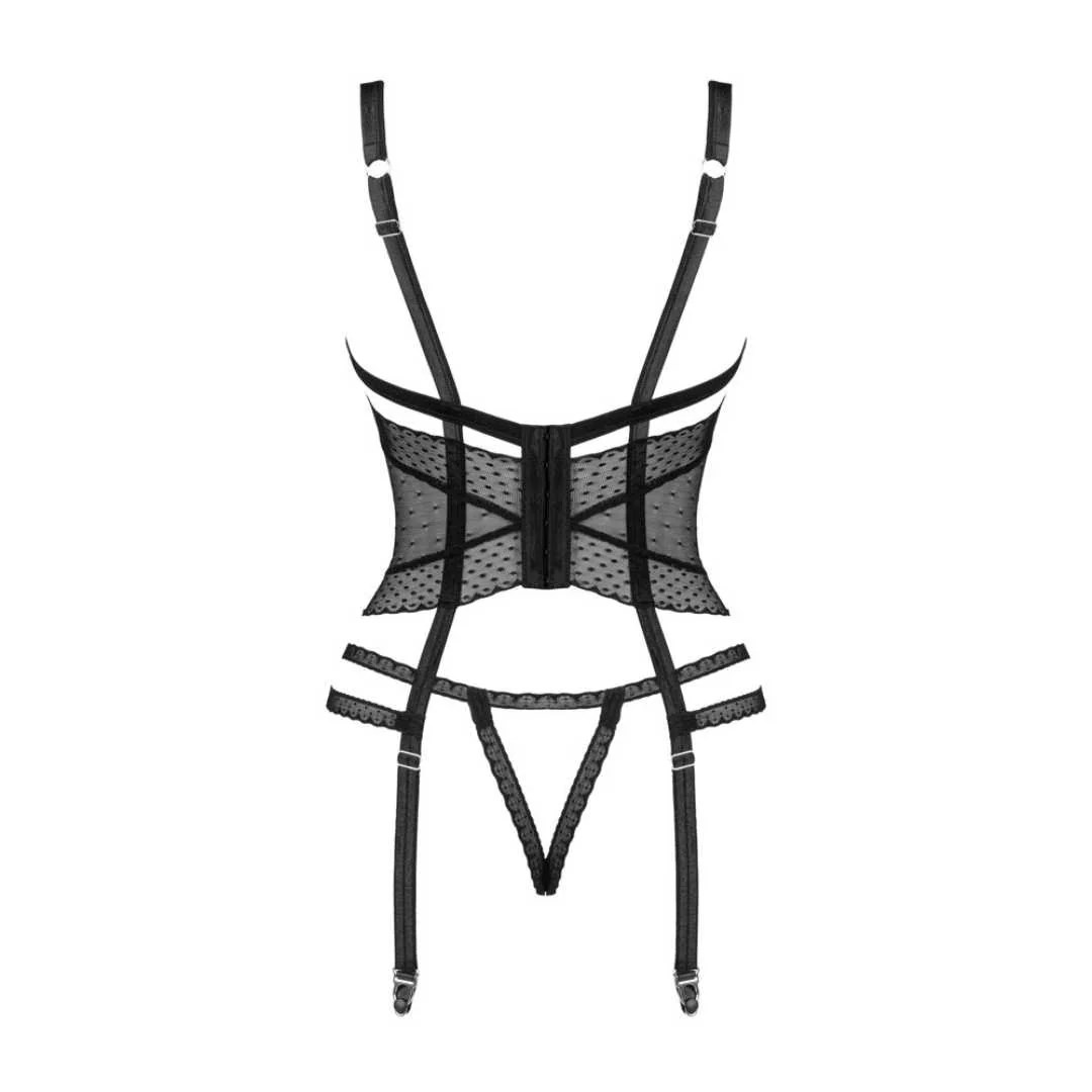 Straps-Korsett Ouvert plus Tanga 