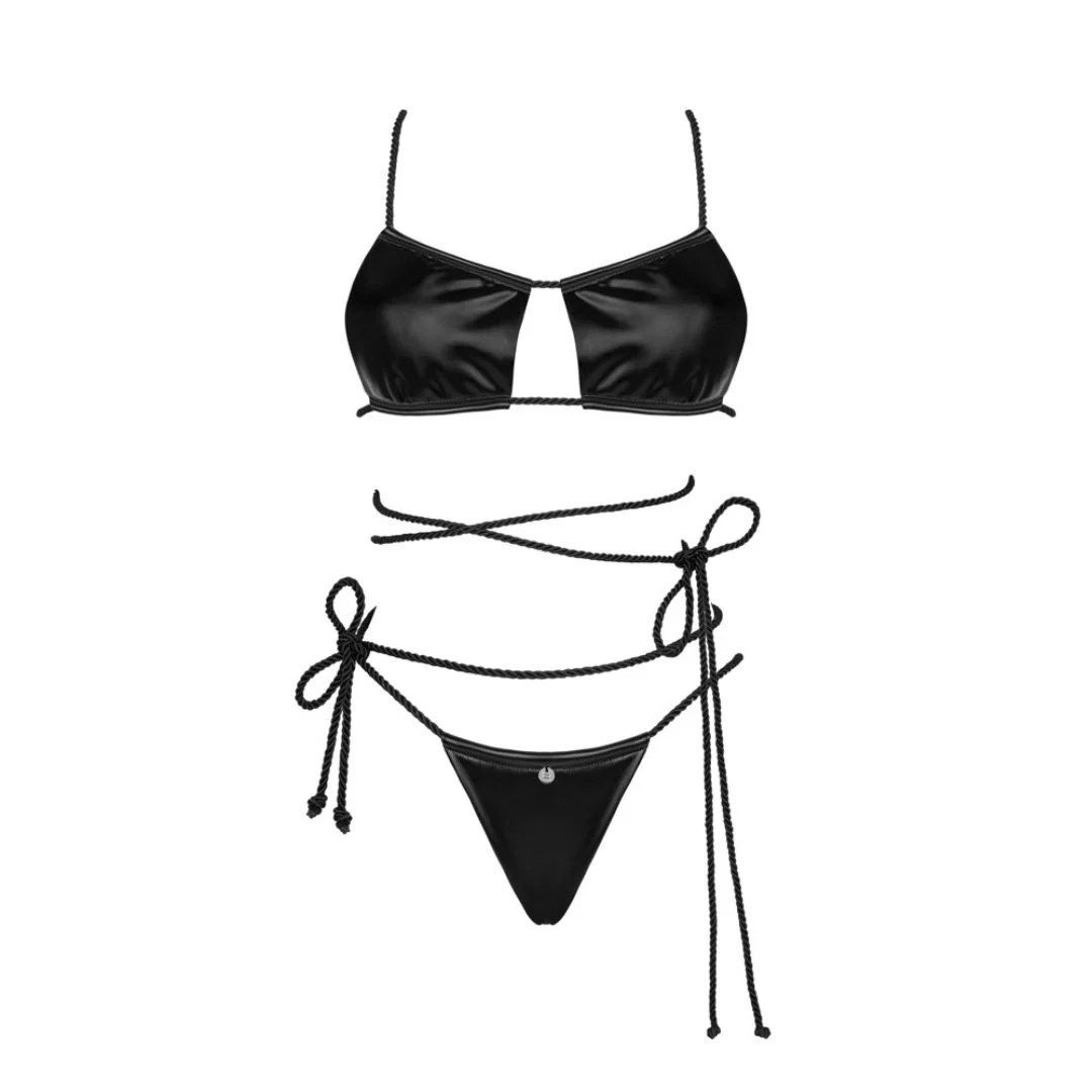 BH plus String „Cordellis“ mit Bondage-Kordeln