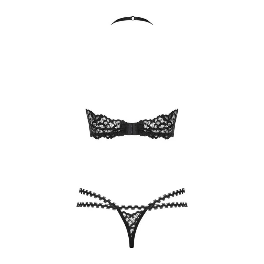 BH plus String „Joylace“ mit Bordüren-Riemchen und Perlen