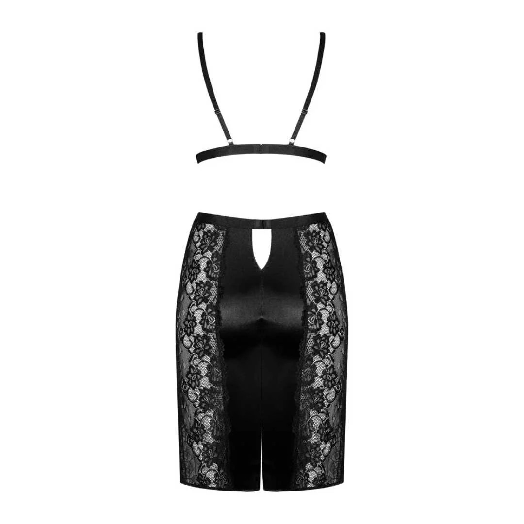 BH plus Etuirock „Blanita“ aus Satin und Spitze