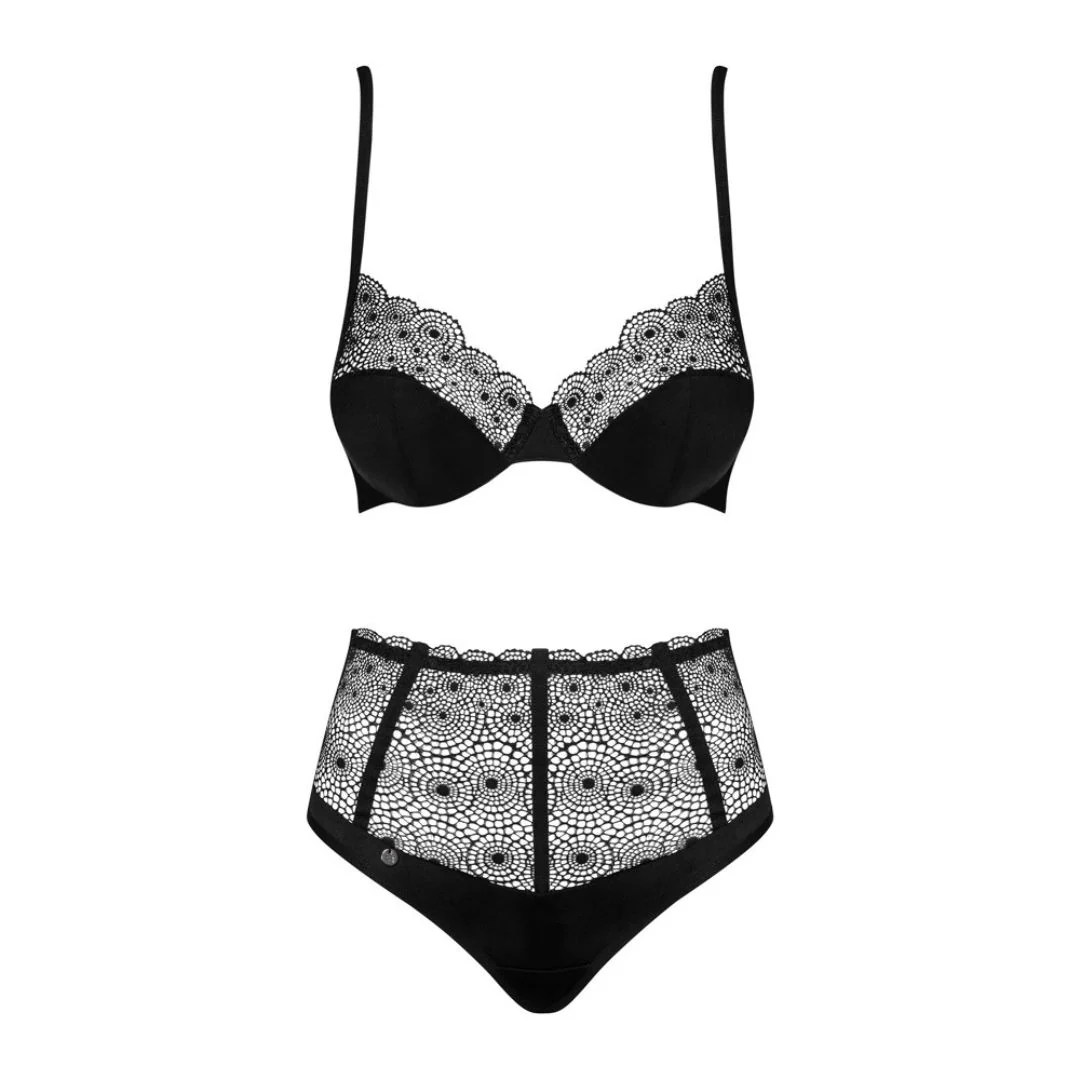 Bügel-BH plus High Waist String „Sharlotte“ mit Mandala-Spitze