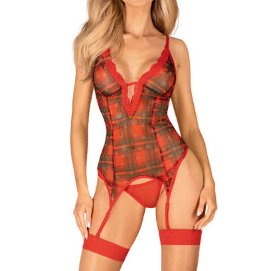 Rotes Straps-Set 