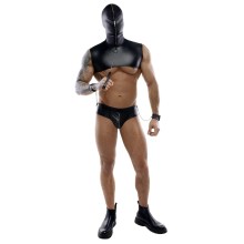 Top plus String mit Handfesseln und Leine Top plus String mit Handfesseln und Leine