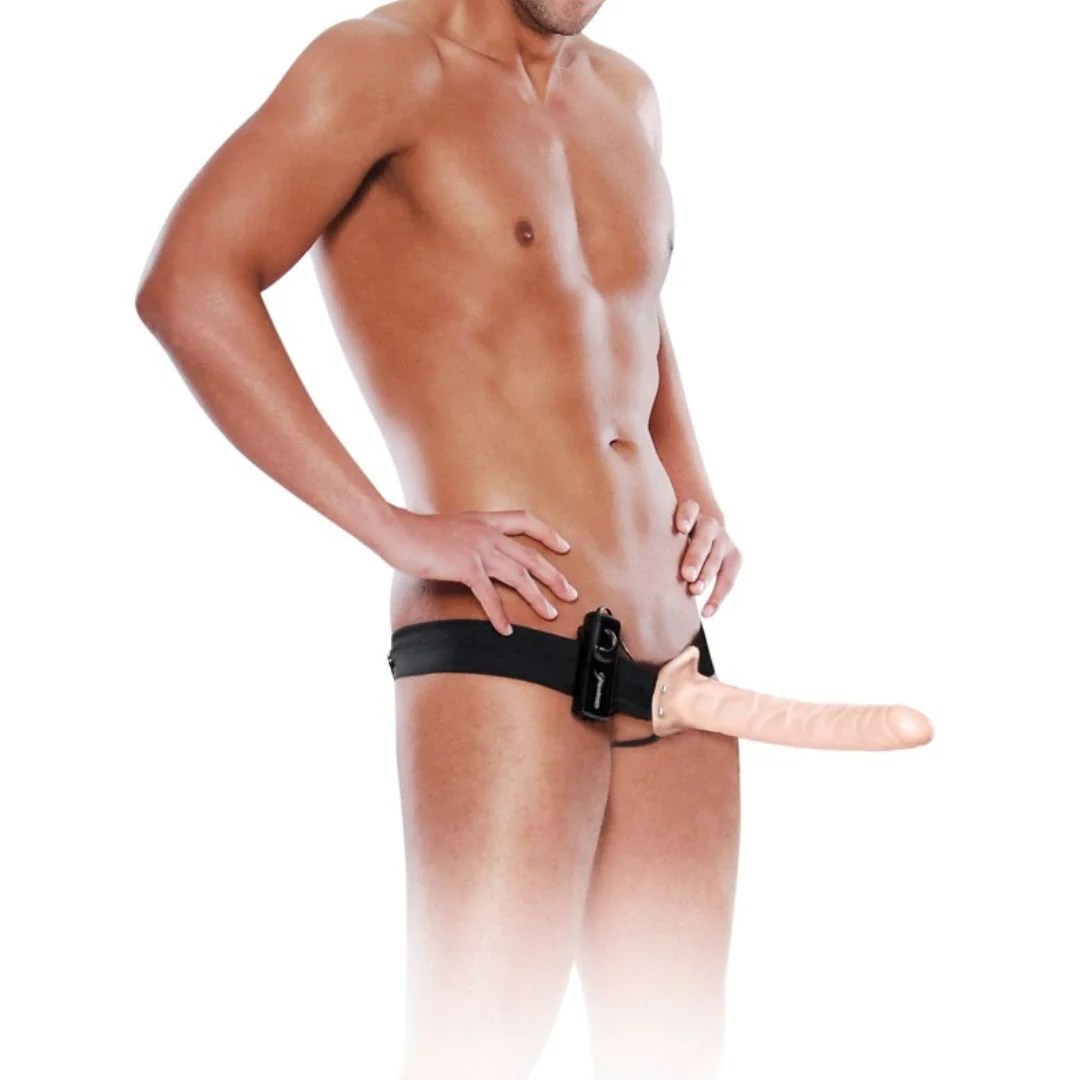 Strap-on „10“ Vibrating Hollow Strap-on“