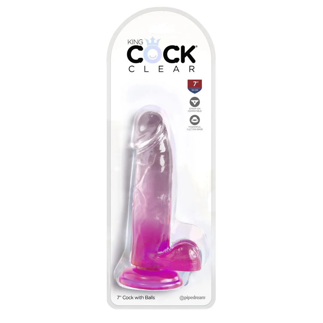 Naturdildo „7“-Cock with Balls“