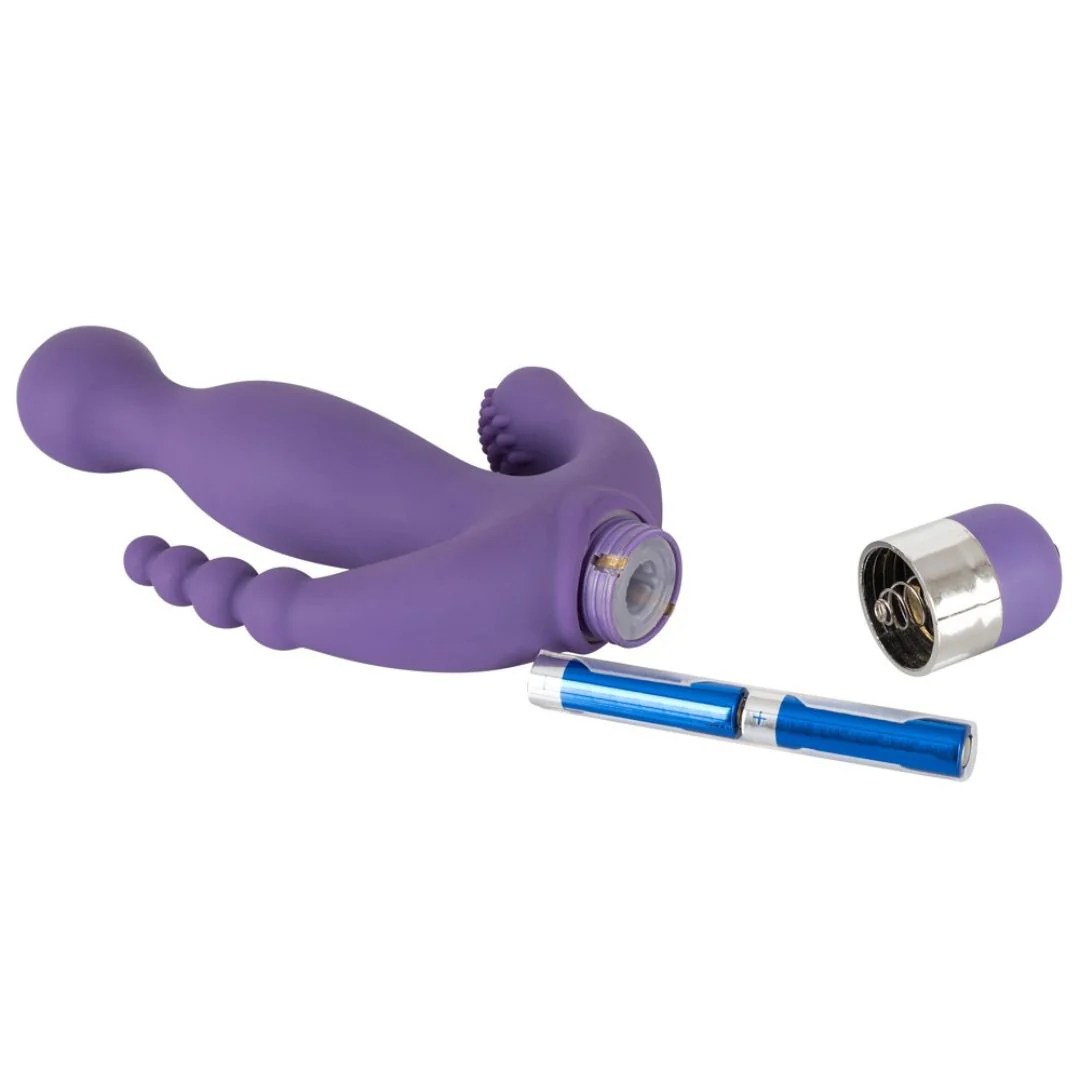 Rabbitvibrator „3 Pointer“ mit Anus-Reizarmen