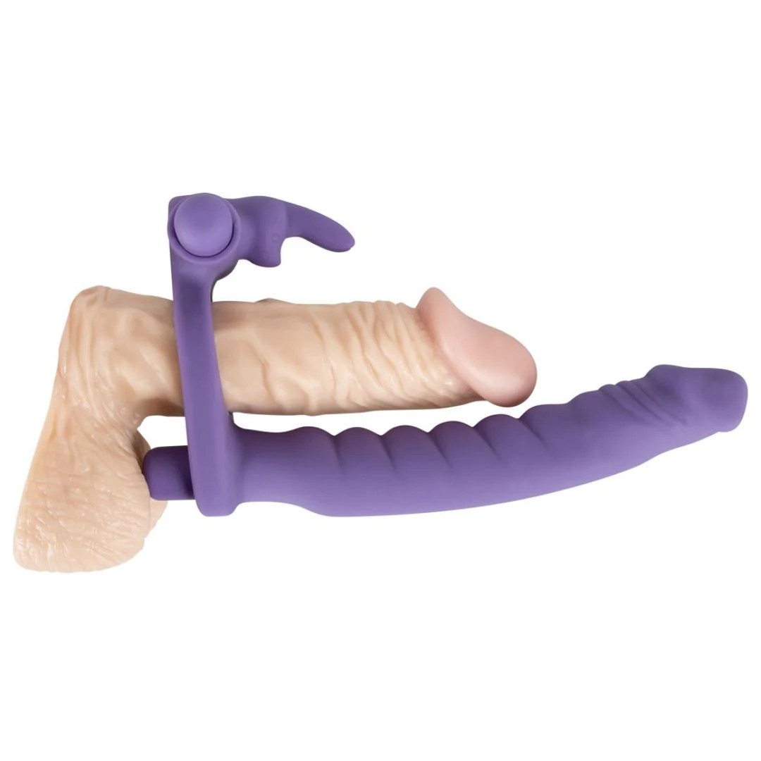 Vibro-Penisring mit Dildo „Double Delight“