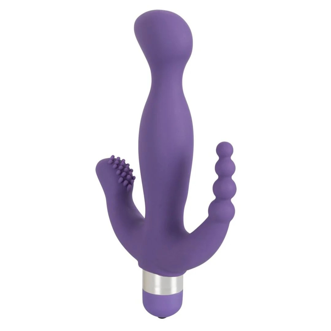 Rabbitvibrator „3 Pointer“ mit Anus-Reizarmen