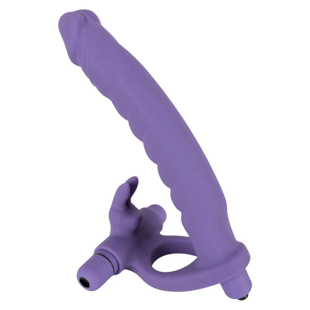 Vibro-Penisring mit Dildo „Double Delight“
