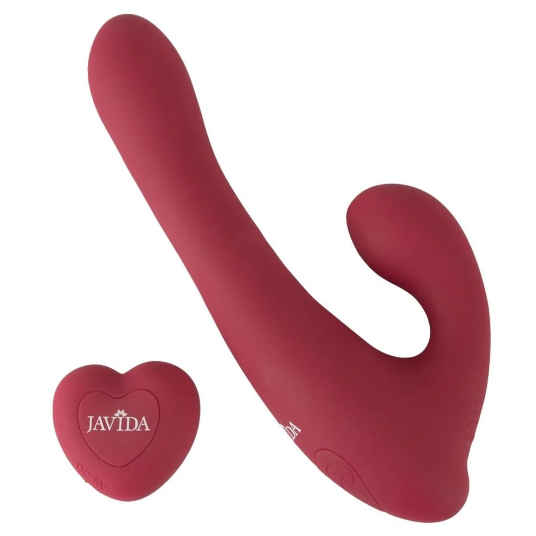 Rabbitvibrator mit Fernbedienung im Herzdesign