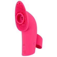 Fingervibrator mit Action-Zunge und Reiznoppen Fingervibrator mit Action-Zunge und Reiznoppen