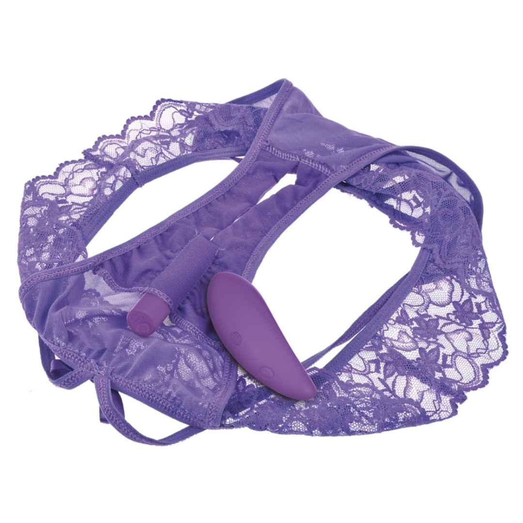 Slip mit Vibrator "Crotchless Petite Panty Thrill-Her"