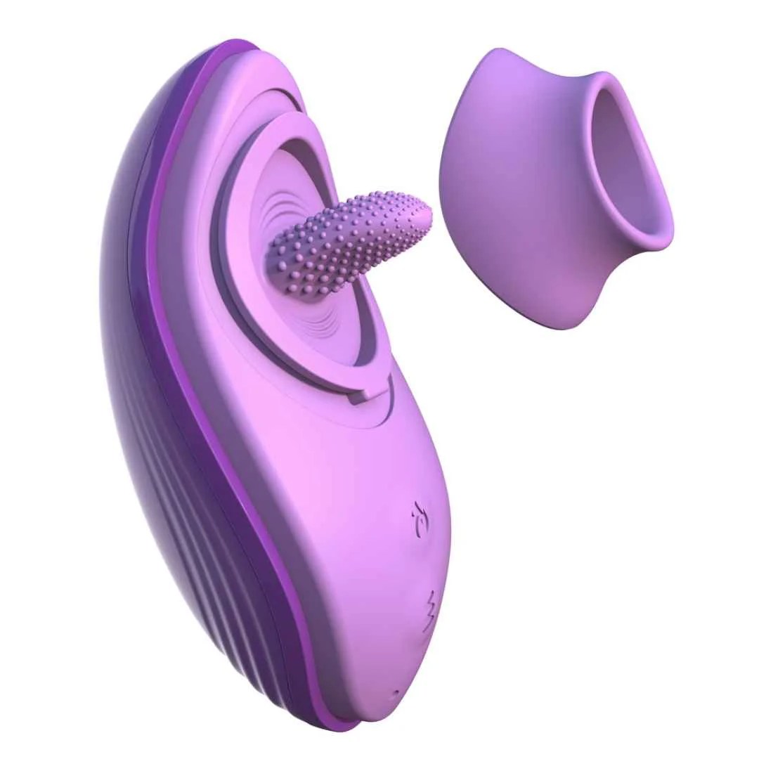 Zungenvibrator mit Wärmefunktion "Her Silicone Fun Tongue"