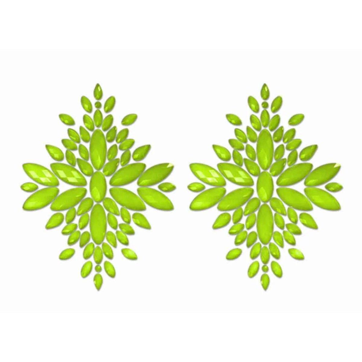 Kristall-Pasties "Glow in the Dark"