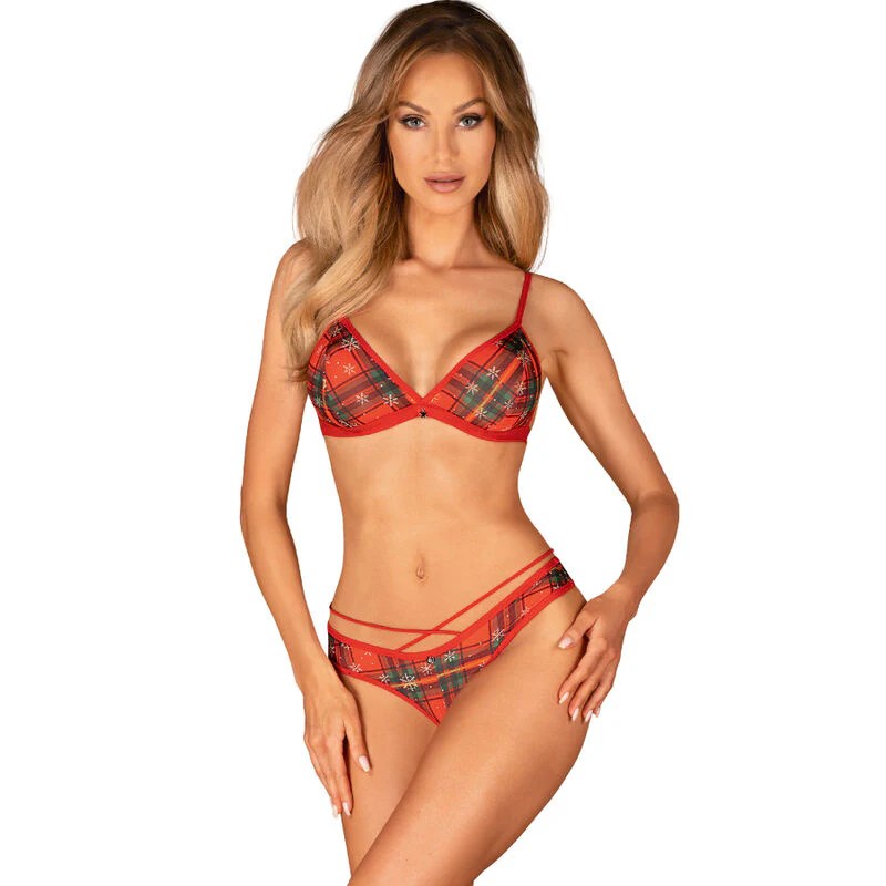 Rotes Dessous-Set 