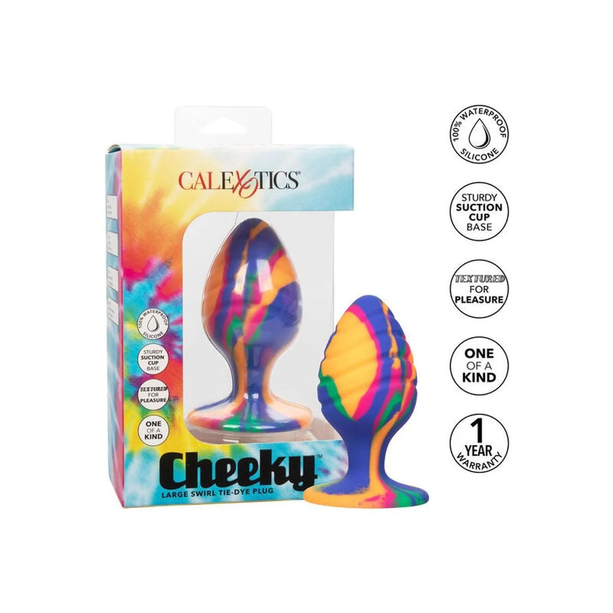 Analplug “Swirl” im Batik-Design