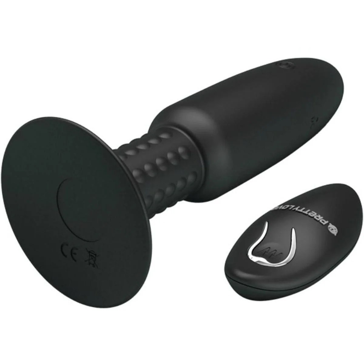 Analplug mit Vibration und Drehfunktion