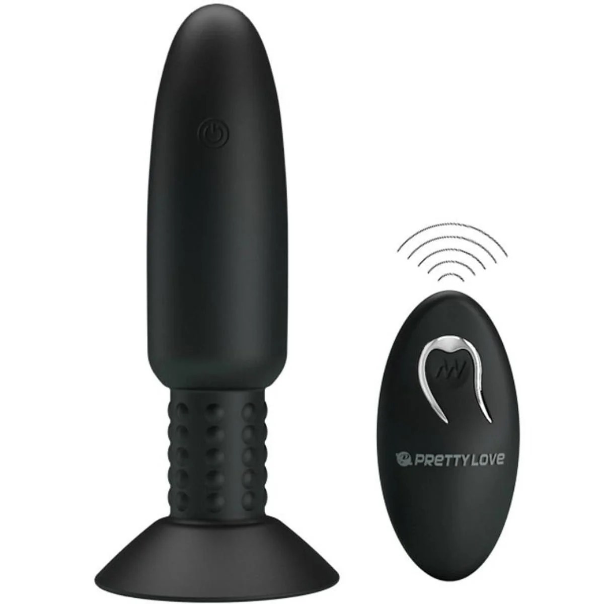 Analplug mit Vibration und Drehfunktion
