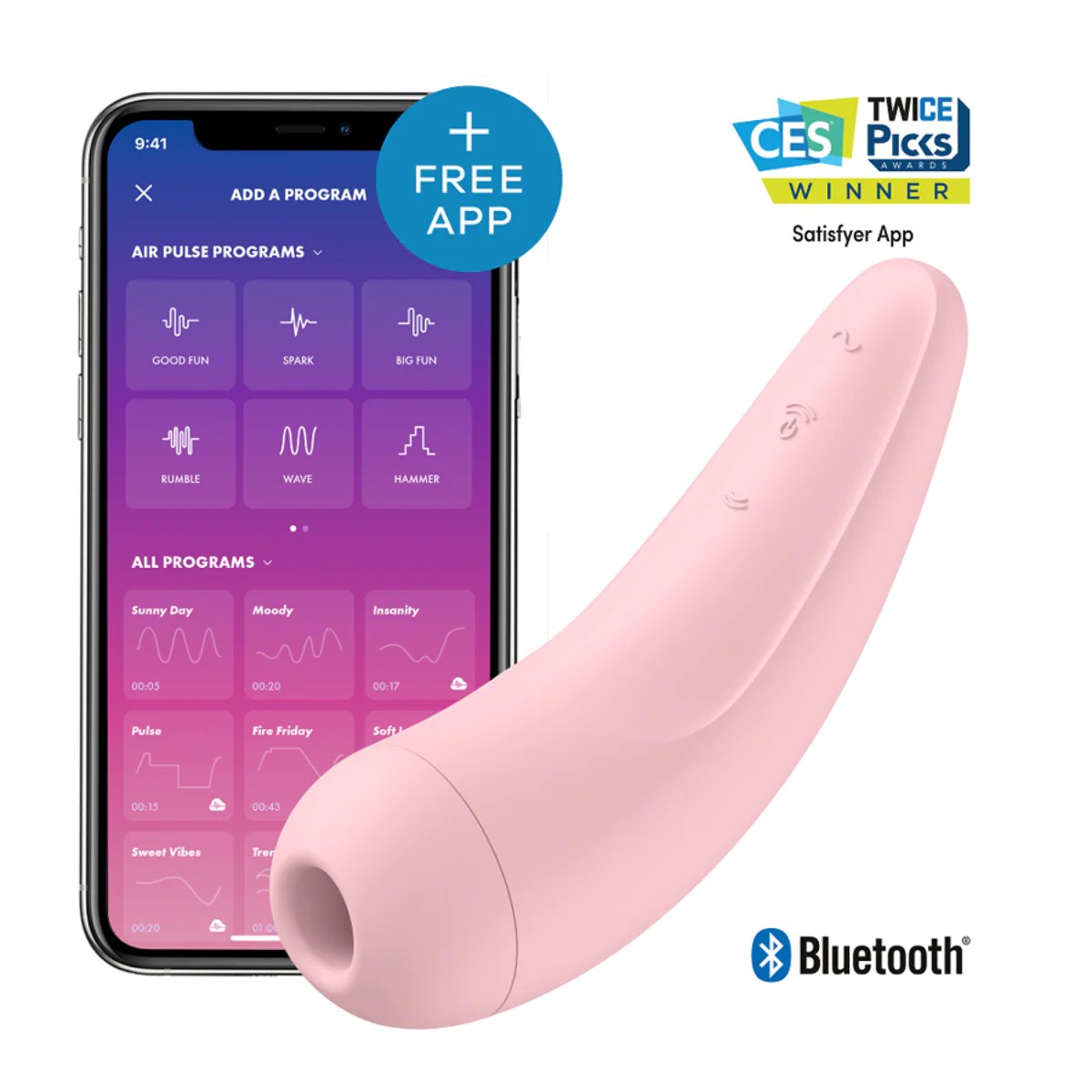 Druckwellenvibrator „Cury 2+“ mit App-Funktion
