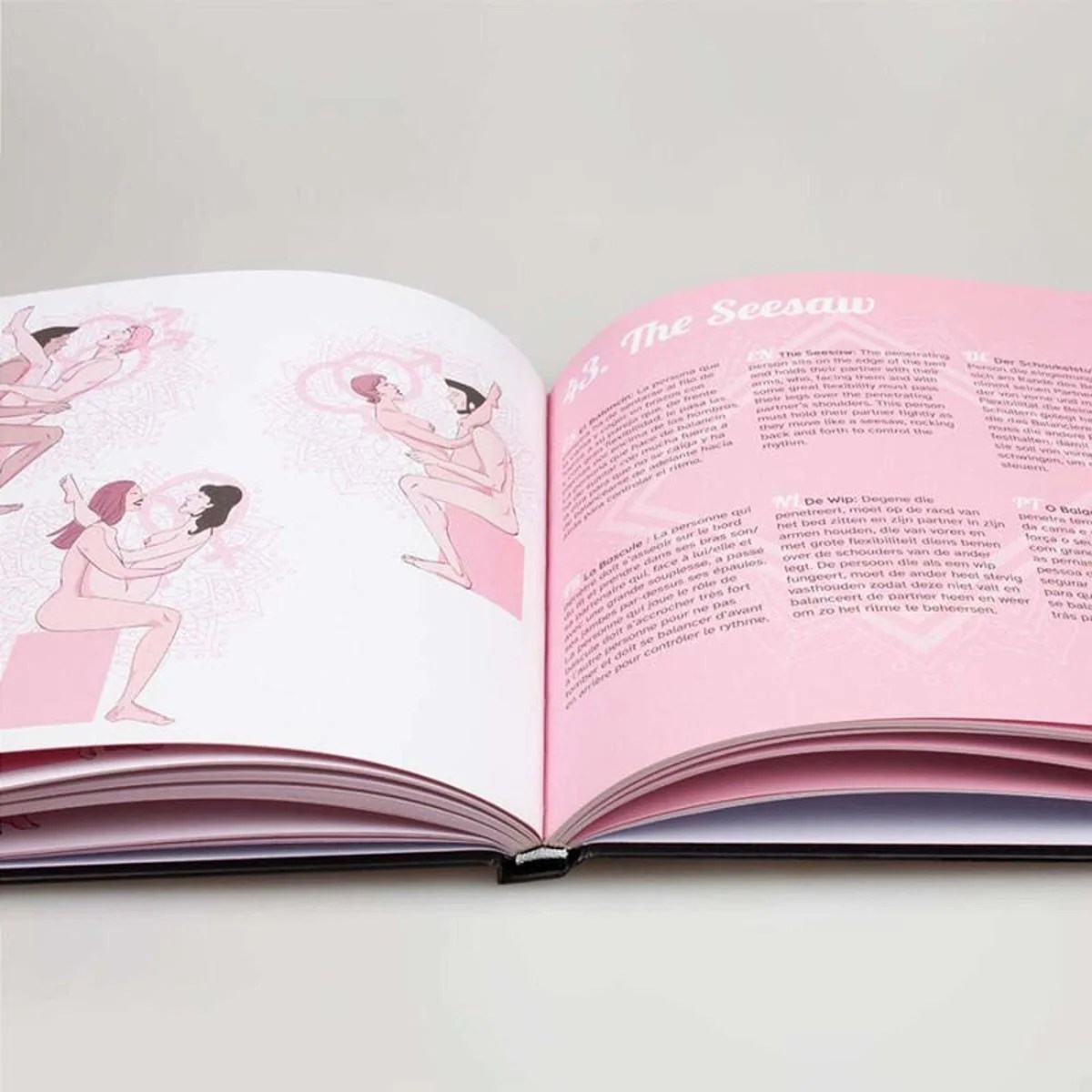 Buch mit Kamasutra Stellungen für Paare