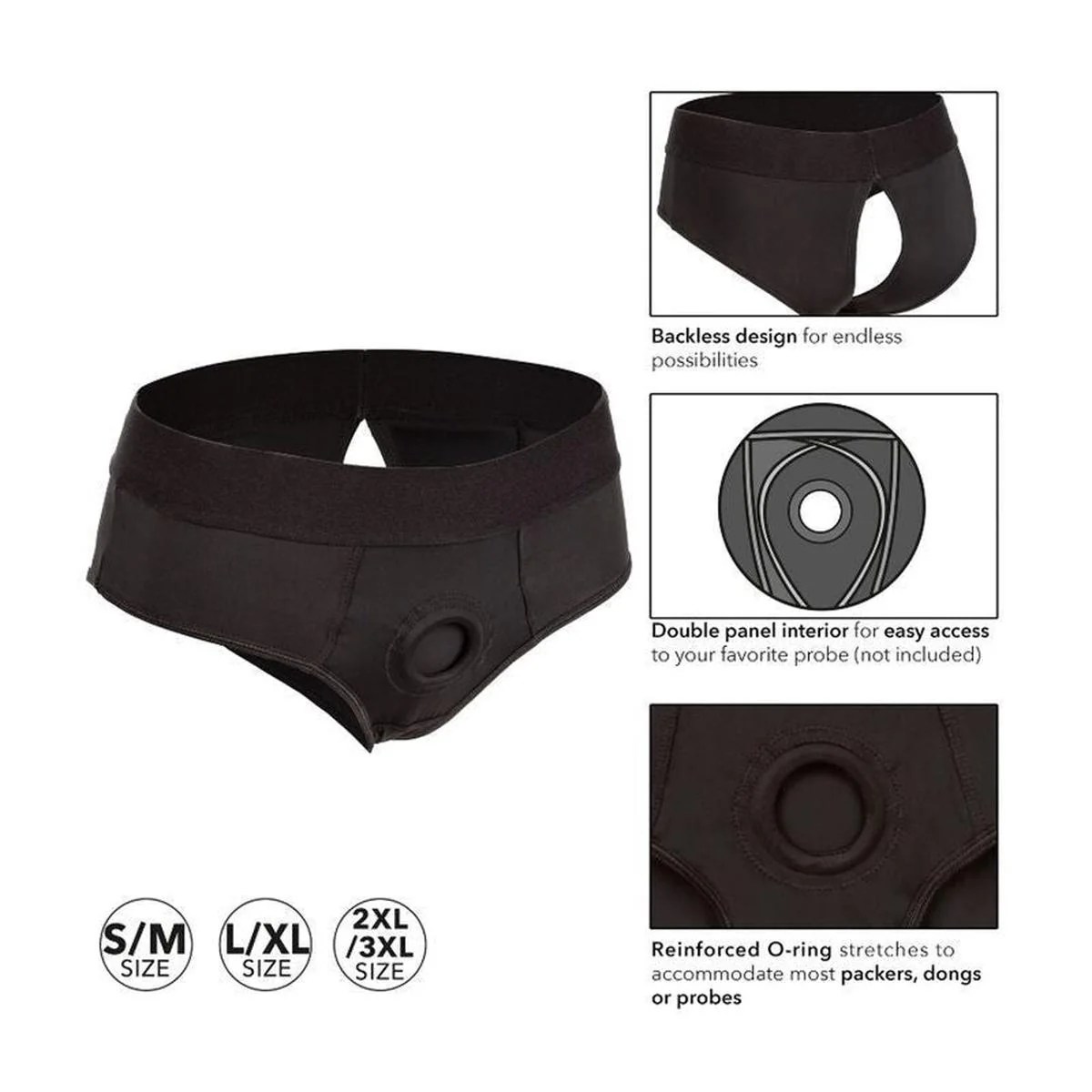 Strap-on Slip "Boundless Backless Brief"