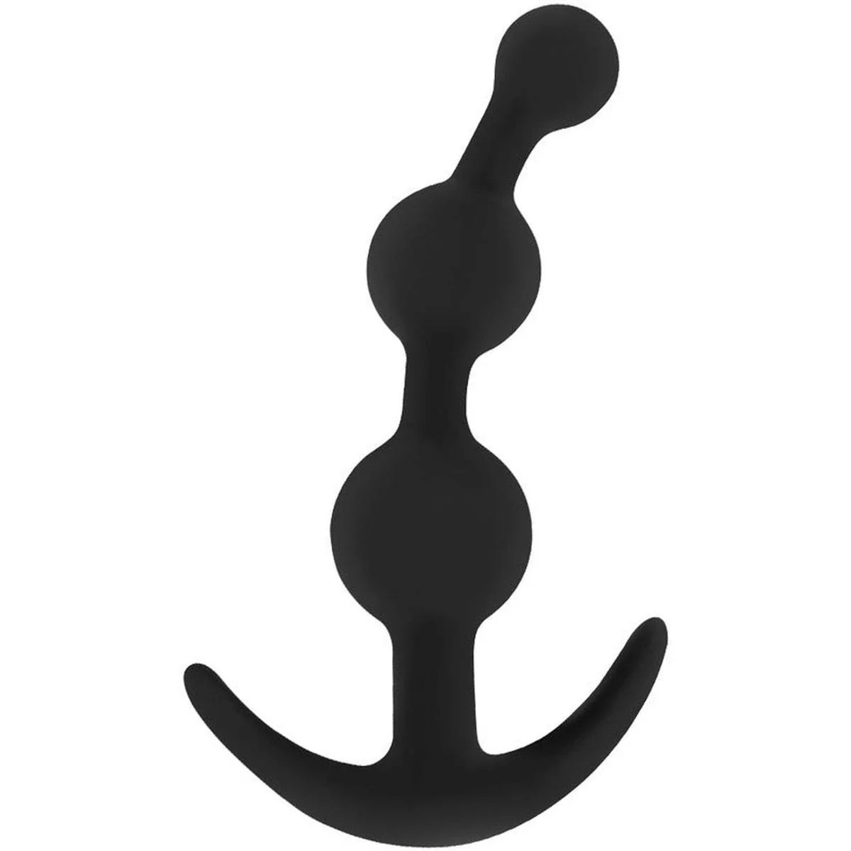 Gebogener Analplug aus Silikon