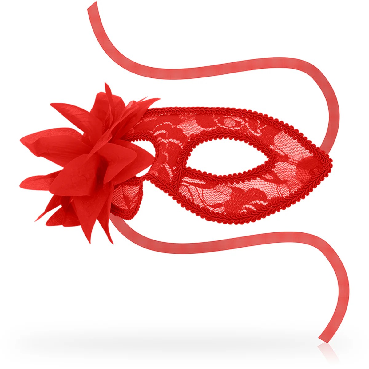 Augenmaske zum Binden aus Spitze mit Blume