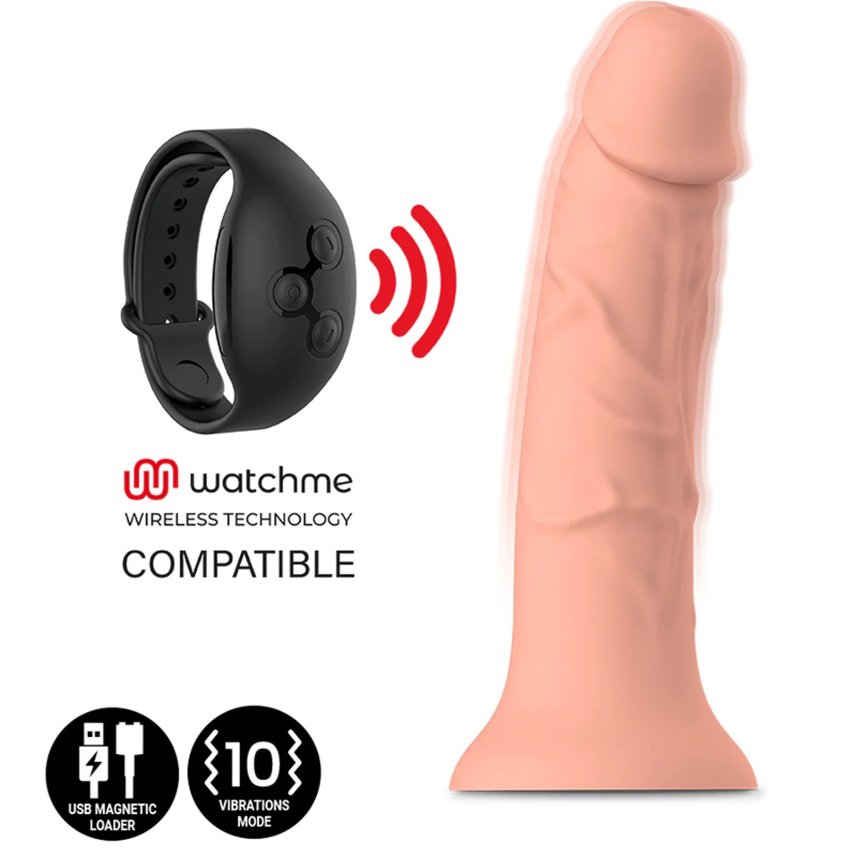 Dildo "Asher Original" mit Bluetooth Vibration