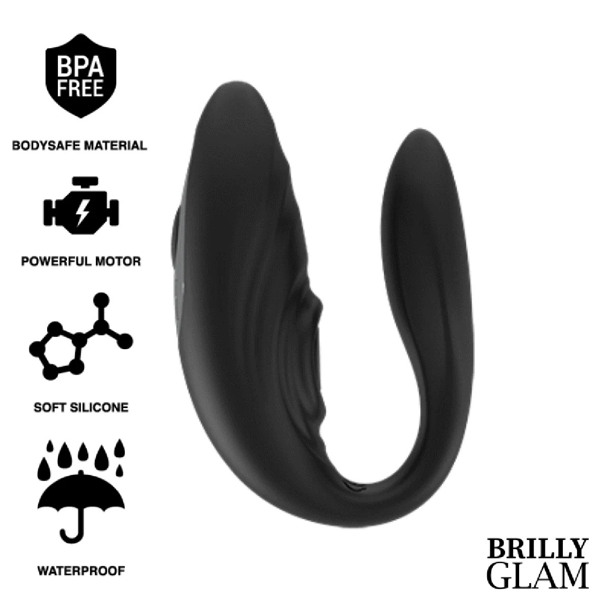 Paarvibrator mit Vibration und Pulsation inkl. Fernbedienung