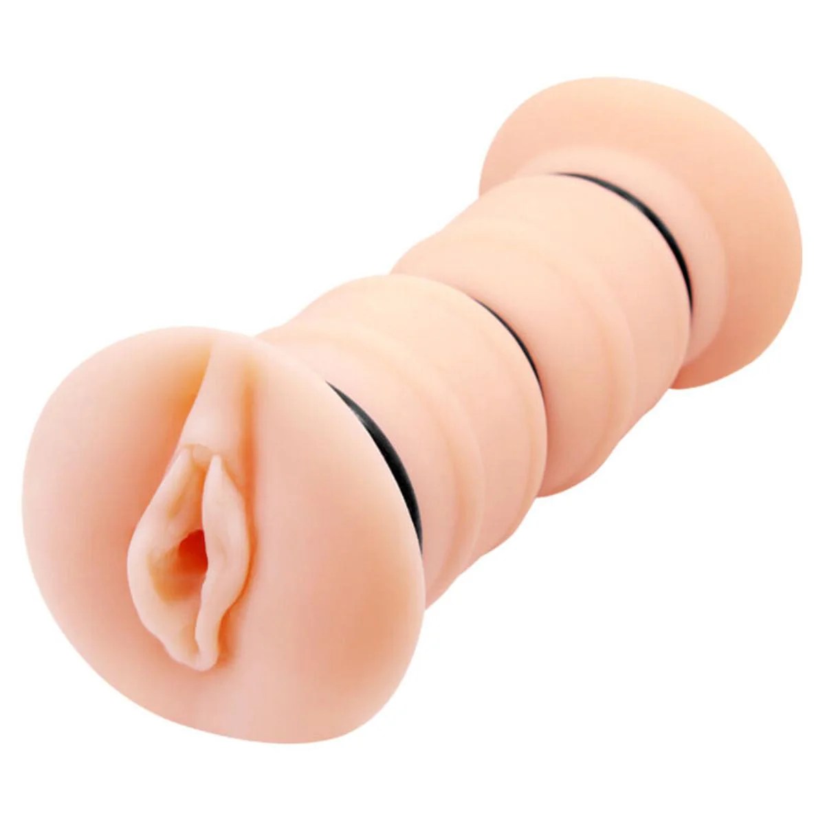 Masturbator “Double Vagina: Emma” mit Penisringen