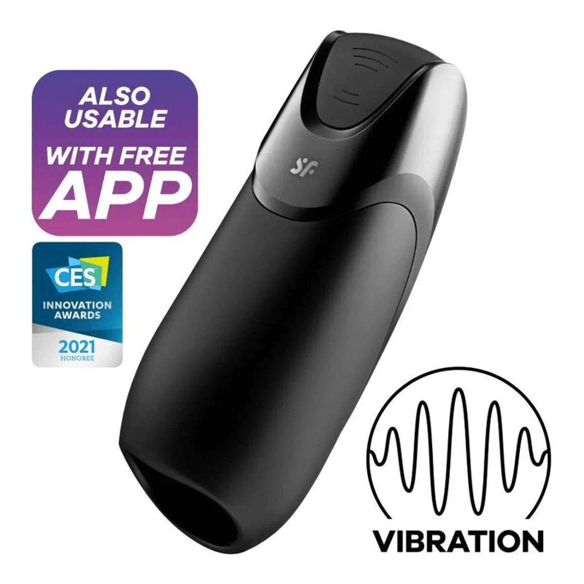 Satisfyer Men Vibration+ - Schwarz