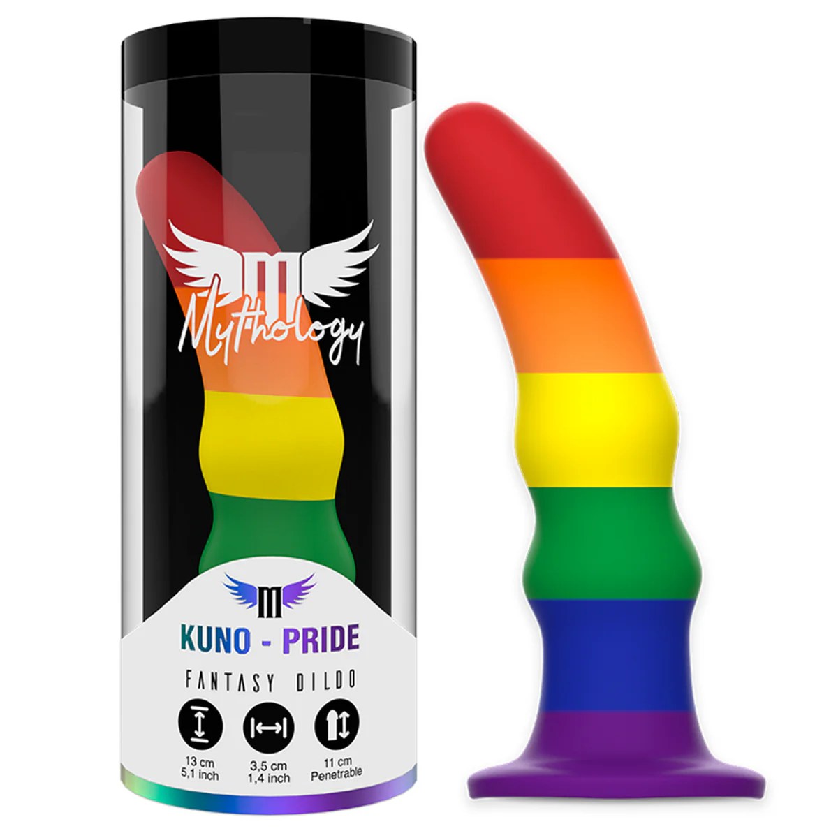 Dildo "Kuno Pride" mit Saugfuß