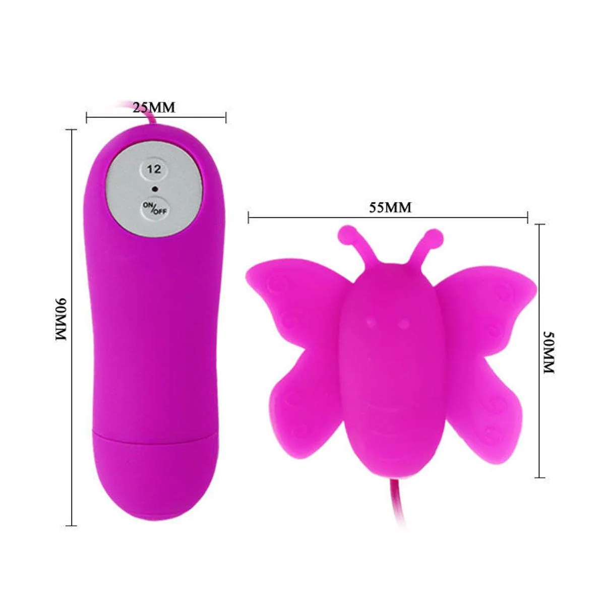Vibro-Ei in Schmetterling-Form